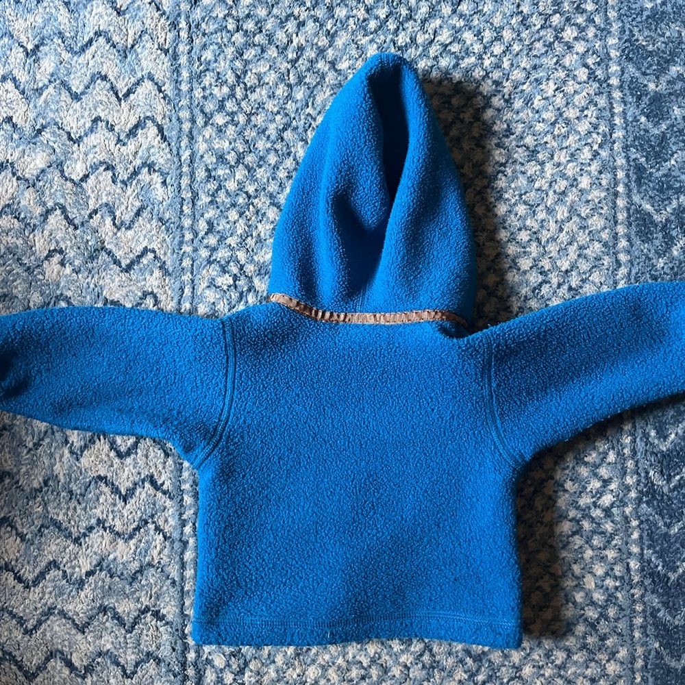 Patagonia Blue Fleece Hoodie - Picture 4 of 4